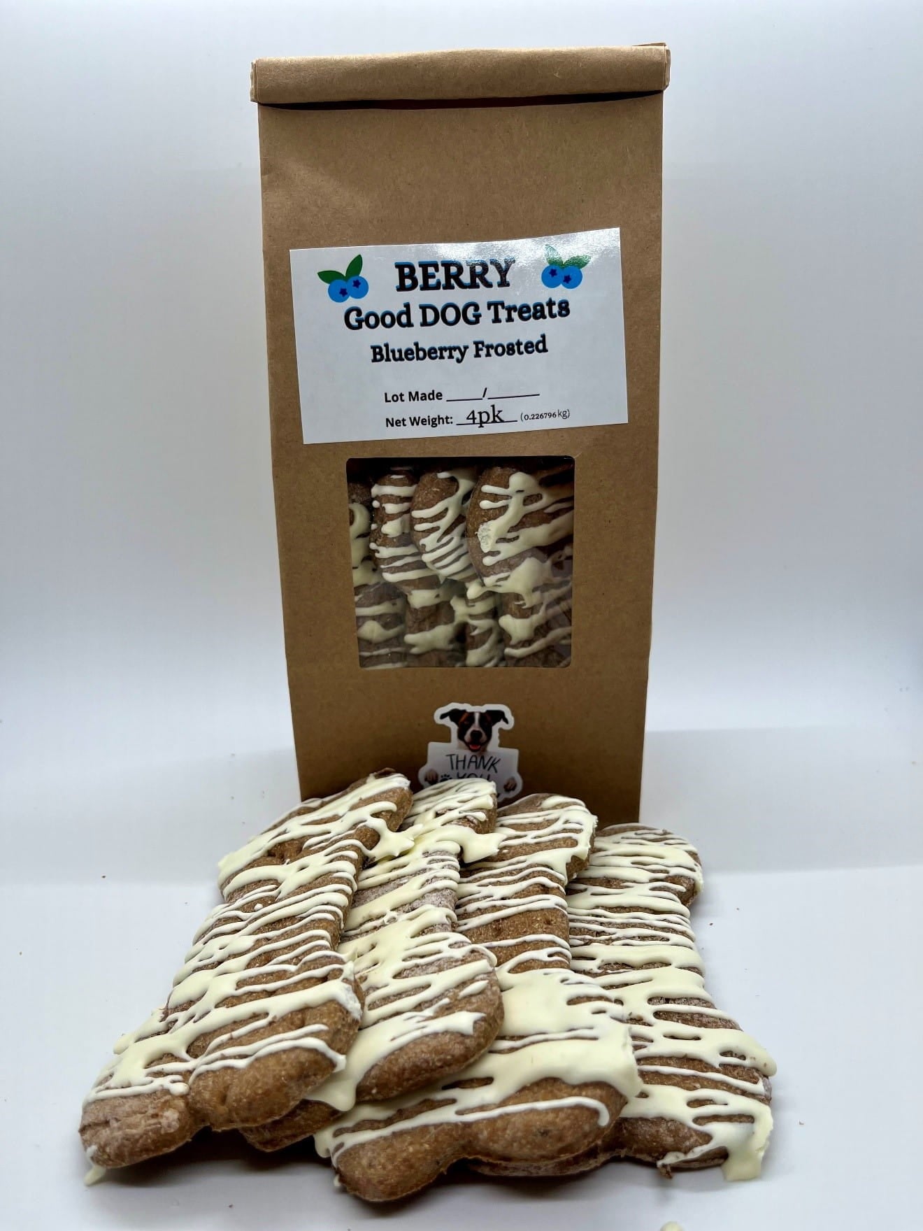 Blueberry frosted bones