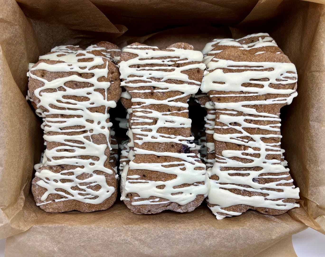 Blueberry frosted bones