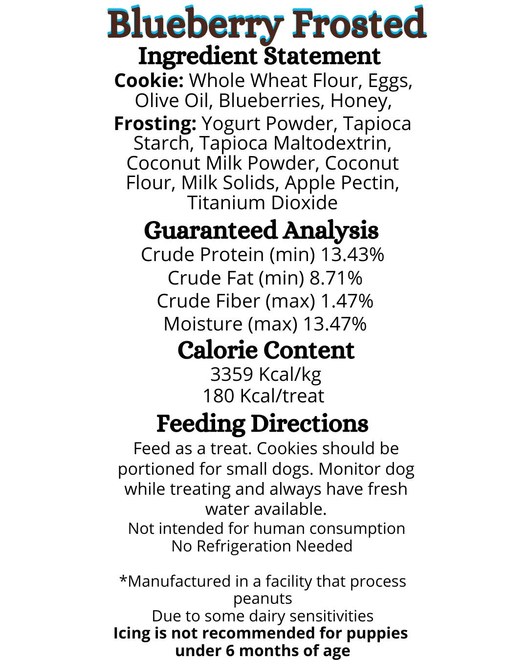 Blueberry frosted bones